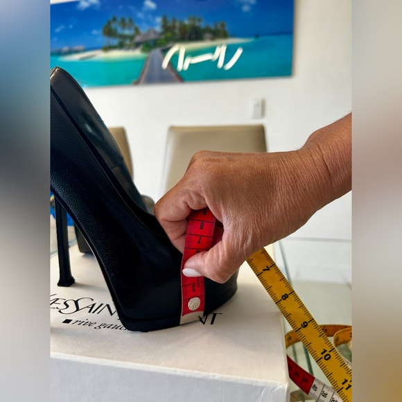 YVES SAINT LAURENT VERNIGOLF NERO PLATFORM - Picture 5 of 7